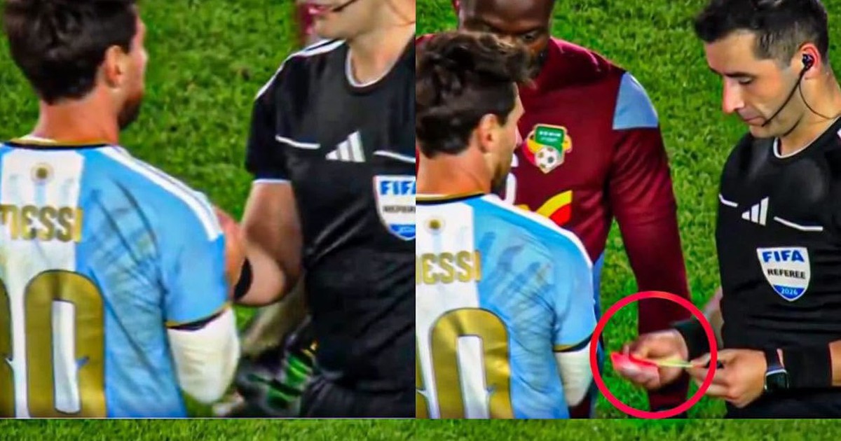 Messi nhận cả thẻ đỏ lẫn thẻ vàng từ trọng tài ngày chia tay tuyển Argentina