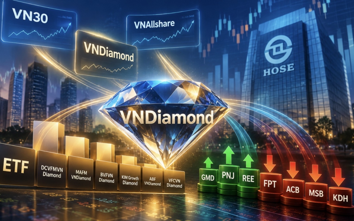 Danh mục chỉ số VNDiamond quý IV có thể giảm còn 17 cổ phiếu