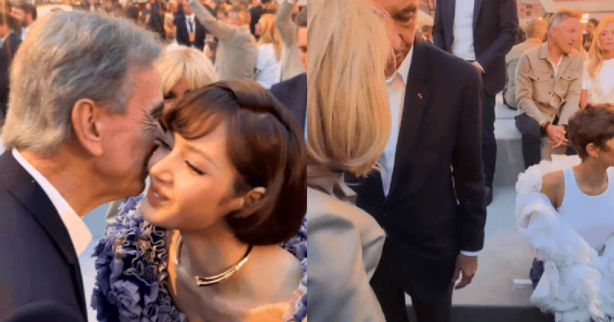 Lisa hôn má chào hỏi bố của “người cũ”, Zendaya bị chỉ trích vô lễ với Phu nhân Tổng thống Pháp tại show LV