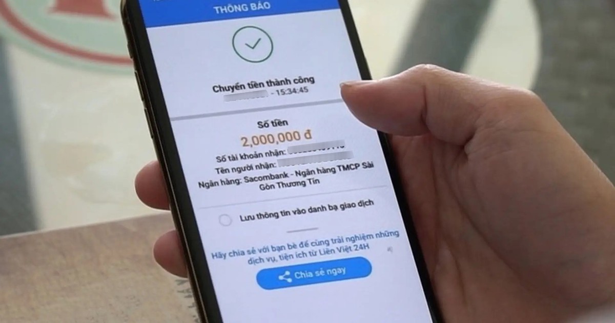 Người dân từng nhận chuyển khoản với nội dung sau, khẩn trương đến công an gần nhất trình báo