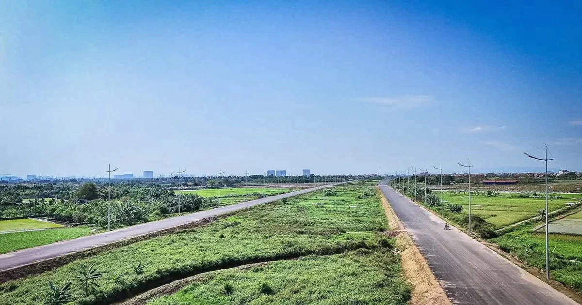 Hà Nội sắp thông xe đường song hành Vành đai 4 từ đê Hữu Hồng đến Đại lộ Thăng Long