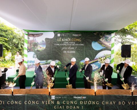 Palm City khởi công công viên ven sông, đưa gần 3 km mặt nước vào đời sống đô thị
