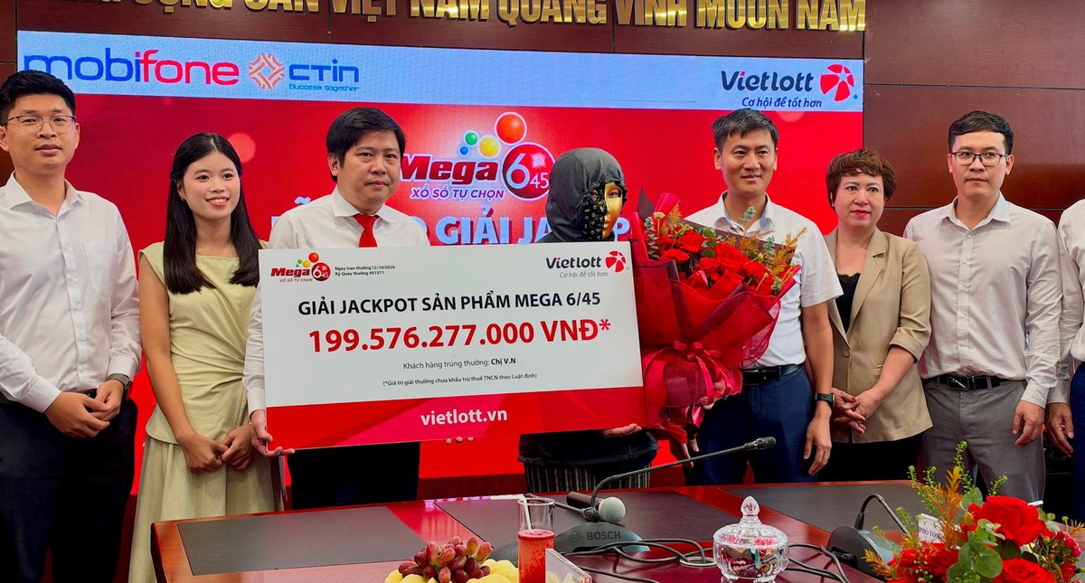 Từ 20.000 đồng, nữ khách hàng lập kỷ lục trúng thưởng Vietlott gần 200 tỷ đồng
