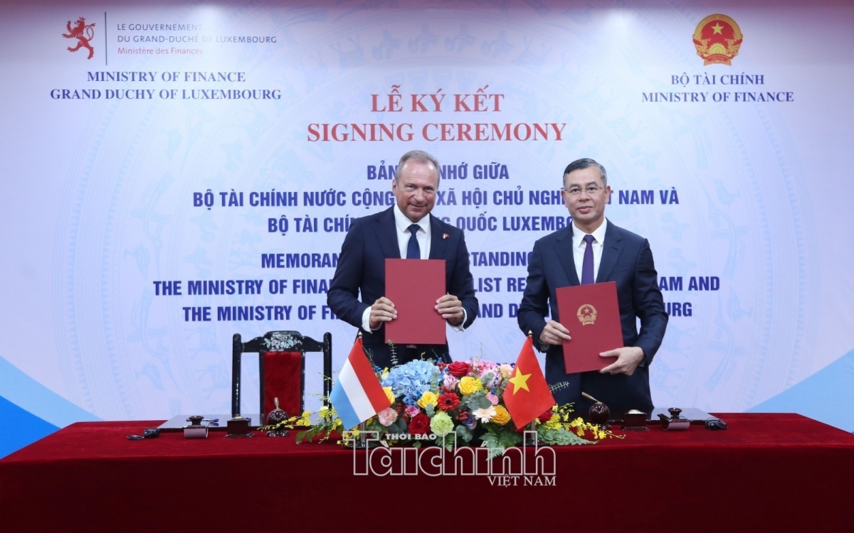 Việt Nam và Luxembourg ký biên bản ghi nhớ hợp tác tài chính