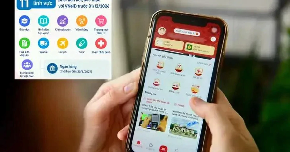 Hạn 31/12/2026: 11 nhóm tài khoản trực tuyến phải liên kết, xác thực trên VNeID