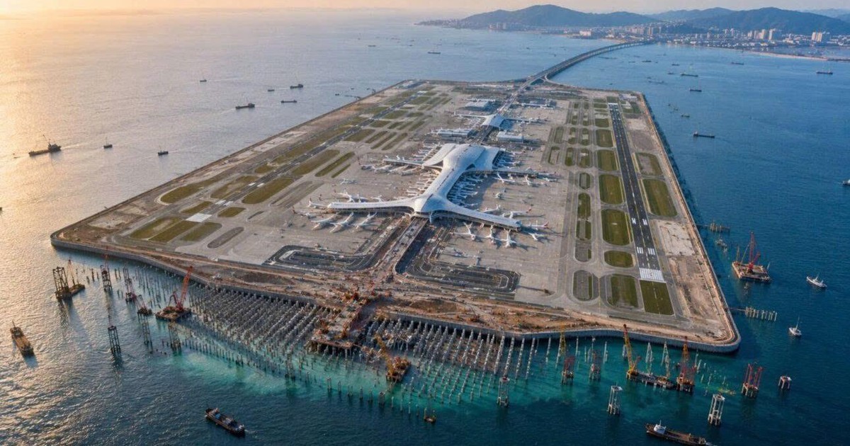 Siêu sân bay trên đảo nhân tạo lớn nhất thế giới rộng 2.000 ha, vượt Nhật Bản, Hong Kong để lập kỷ lục toàn cầu: Tương lai có thể đón tới 80 triệu khách mỗi năm, dự kiến hoàn thành vào 2035
