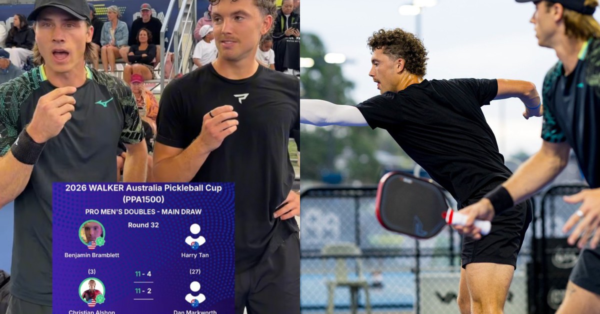 Độc lạ Pickleball: Staksrud vắng mặt, Alshon rủ luôn quản lý của mình đánh PPA Úc