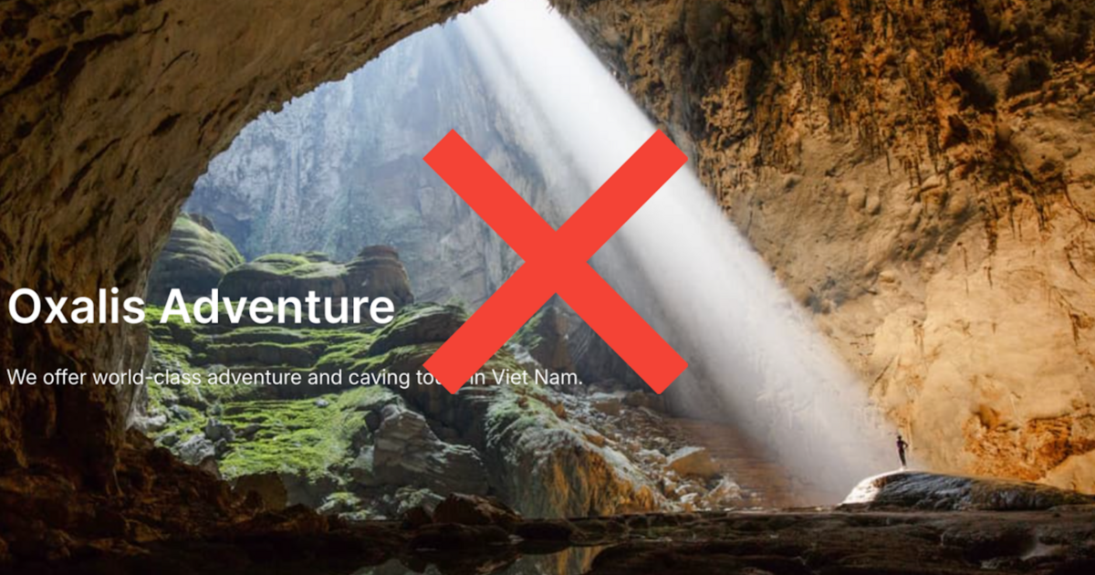 Giả mạo website bán tour thám hiểm Sơn Đoòng giá nghìn USD