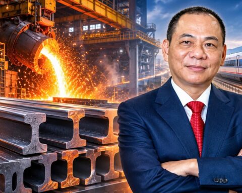 Bắt tay đối tác Italy, tỷ phú Phạm Nhật Vượng sắp sản xuất thép ray quy mô lớn
