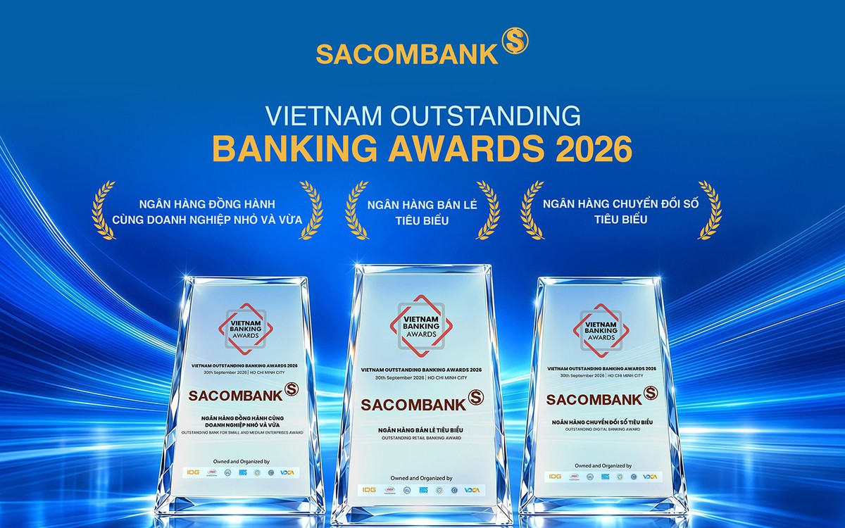 SACOMBANK “lập hat-trick” giải thưởng nhờ năng lực số và sự thấu hiểu khách hàng