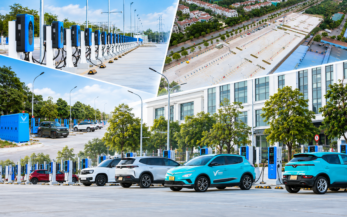 Lộ diện ‘siêu trạm sạc’ VinFast khủng nhất Việt Nam giữa lòng Thủ đô: Quy mô hơn 1.000 cổng, có đủ sạc nhanh lẫn sạc chậm