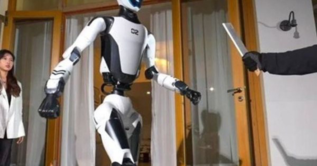 Robot hộ vệ gây chú ý với màn tước dao, nâng ô tô giải cứu người