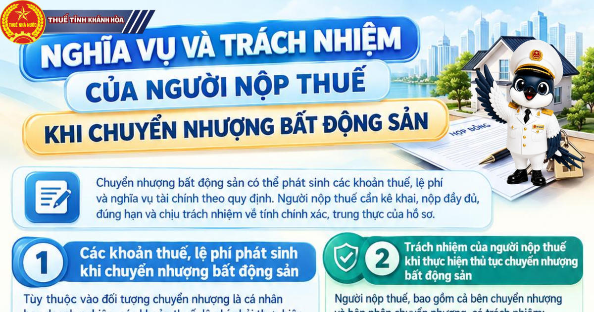 Các khoản thuế, lệ phí phát sinh khi chuyển nhượng bất động sản