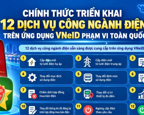 EVN triển khai 12 dịch vụ công trên ứng dụng VNeID