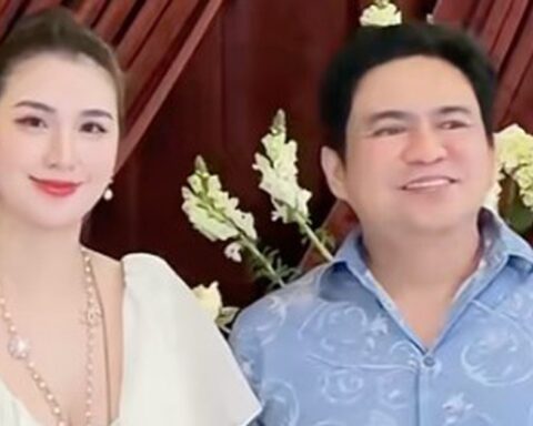 Ngọc Loan và bác sĩ Chiêm Quốc Thái công khai tại đám cưới