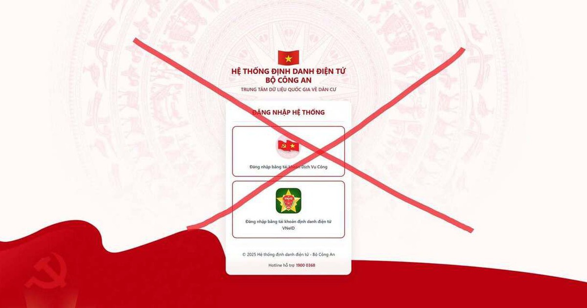 Cảnh báo website giả mạo hệ thống định danh điện tử VNeID nhằm đánh cắp dữ liệu