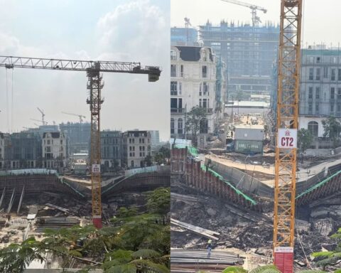 Hà Nội: Đường nứt toác, sụt lún bất thường quanh công trường nhà cao tầng