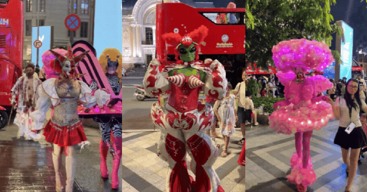 Halloween ở Sài Gòn chơi lớn cỡ này: Đường phố biến thành sàn catwalk, ai nấy đầu tư không tiếc tay