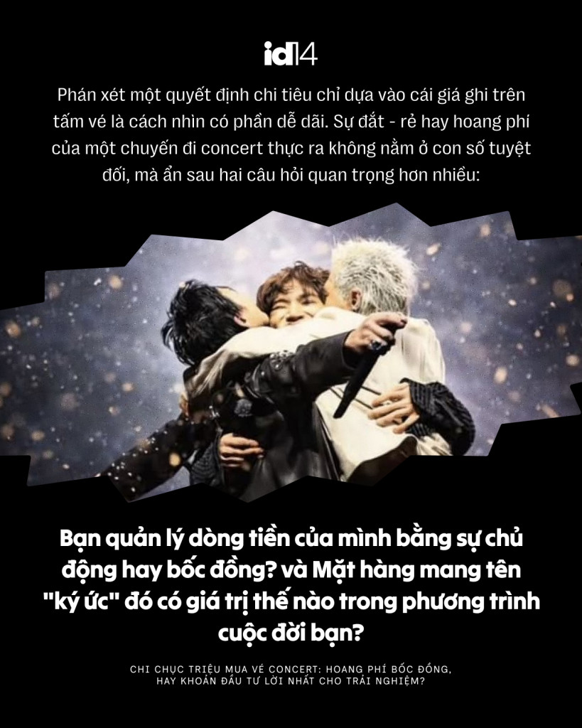 Chi chục triệu mua vé concert: Hoang phí bốc đồng, hay khoản đầu tư lời nhất cho trải nghiệm? - Ảnh 2.