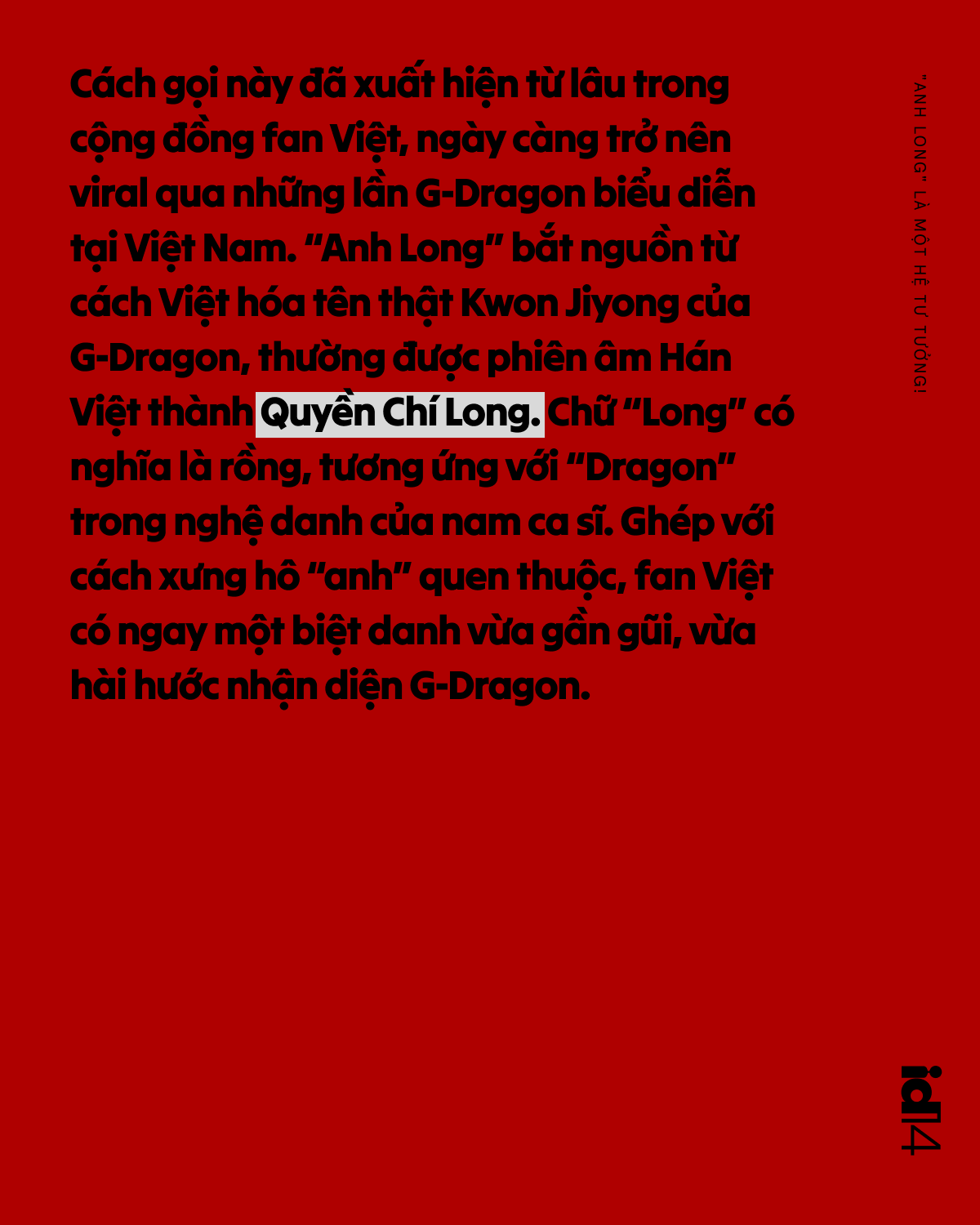 Hãy để G-Dragon biết rằng: 