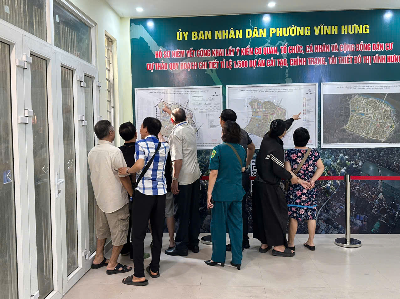 Người dân bắt đầu góp ý Dự thảo quy hoạch chi tiết 1/500 Dự án tái thiết đô thị Vĩnh Hưng - Ảnh 1.