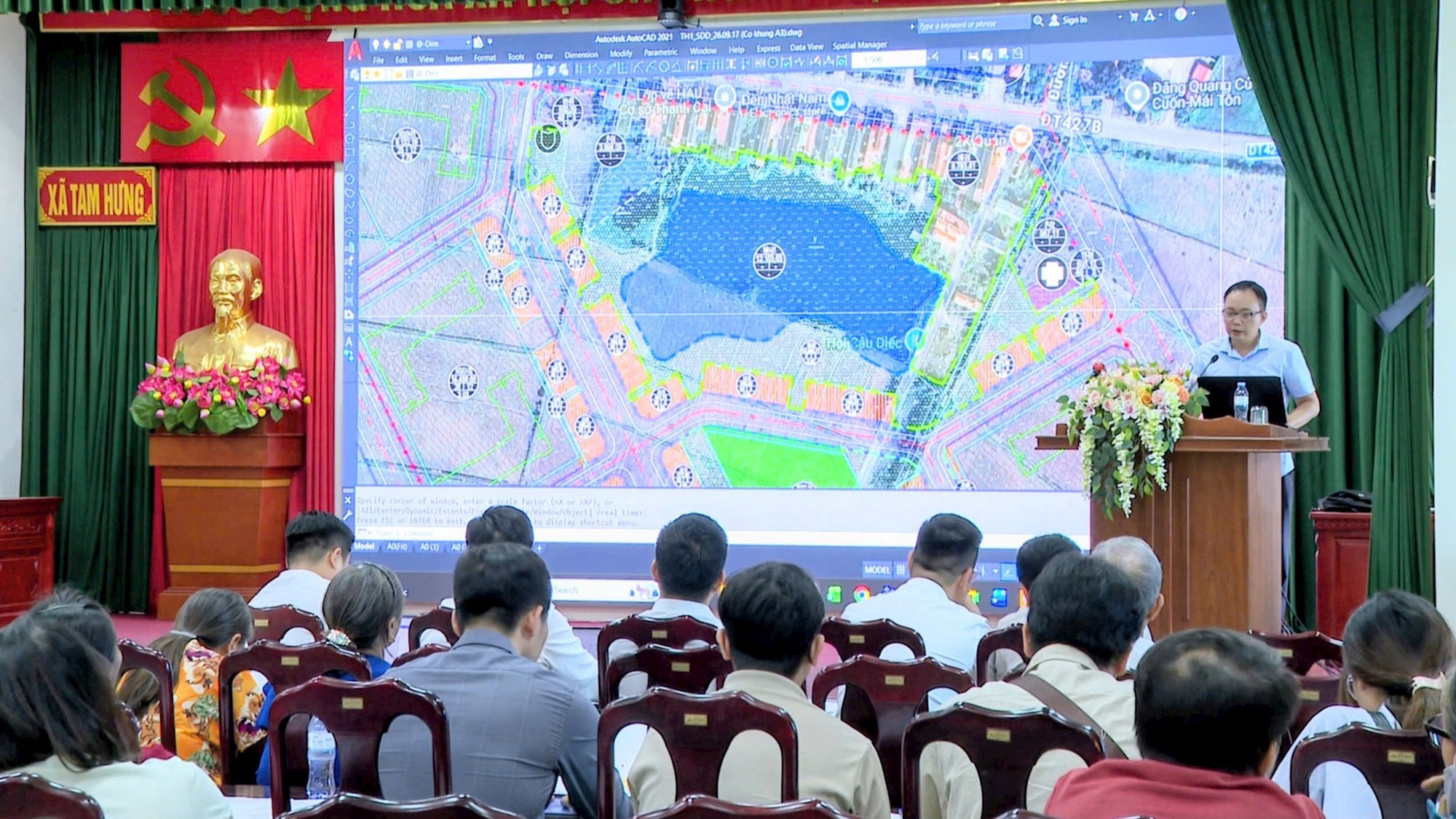 Xã Tam Hưng lấy ý kiến người dân về quy hoạch chi tiết hai dự án nhà ở xã hội- Ảnh 2.
