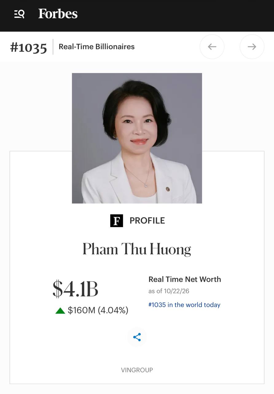 Một người phụ nữ kín tiếng vừa có thêm hơn 4.000 tỷ đồng trong 1 ngày - Ảnh 1.