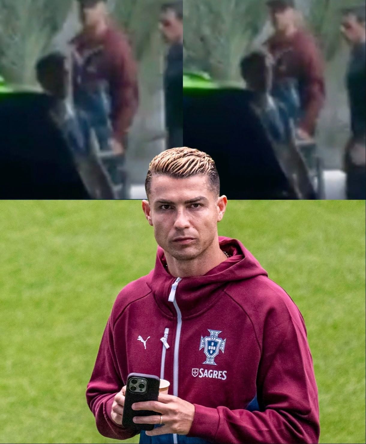 Ronaldo đáp chuyến bay tới Tây Ban Nha vẫn mặc đồ tuyển Bồ Đào Nha, khiến fan nháo nhác lúc 2h sáng tại sân bay- Ảnh 2.