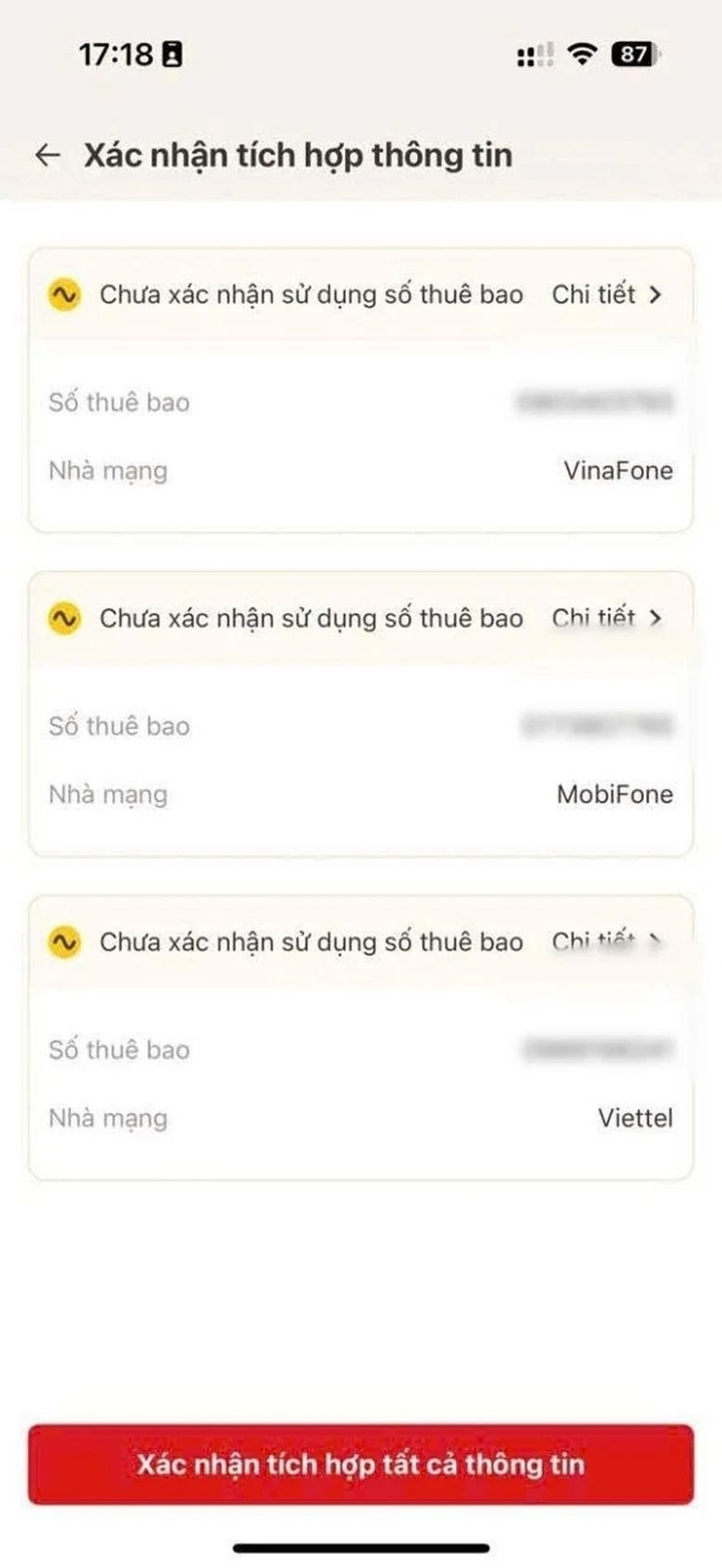 Cách khắc phục xác thực số điện thoại trên VNeID chưa hiện thông tin- Ảnh 6.