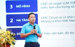  Ông Đặng Tùng Sơn - Phó Chủ tịch EVP, Tổng Giám đốc Tập đoàn Công nghệ CMC chia sẻ về các giải pháp AI của CMC tại chương trình.
