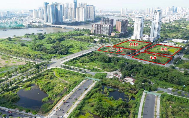 5 năm sau cú bỏ cọc chấn động Thủ Thiêm, 4 lô 'đất vàng' trở lại sàn với mức giá ấn tượng