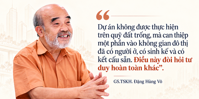 GS.Đặng Hùng Võ: Dự án tái thiết đô thị chưa từng có trong lịch sử, tái định cư tại chỗ, thiết lập