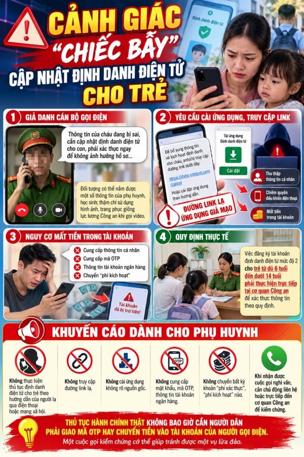 Phụ huynh có con từ 6 - 14 tuổi chú ý: Nhận được cuộc gọi này cần liên hệ ngay với cơ quan Công an- Ảnh 2.