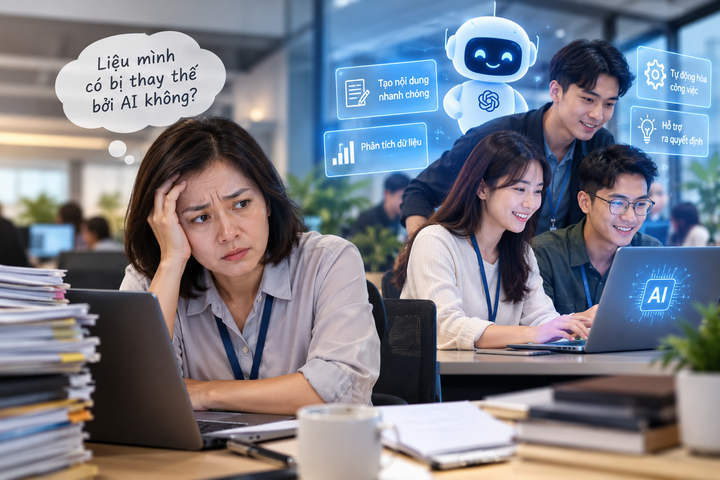 U40 trước làn sóng AI: Dày dạn kinh nghiệm vẫn nơm nớp lo mất việc- Ảnh 1.