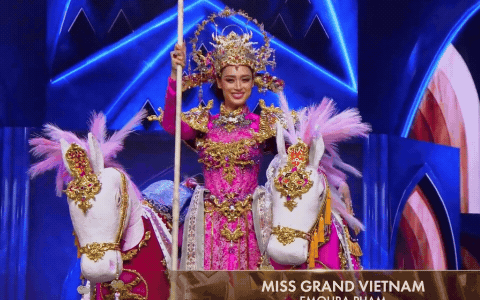 Emoura Phạm thi Trang phục dân tộc ở Miss Grand: Tự tin nhưng quá an toàn!- Ảnh 3.