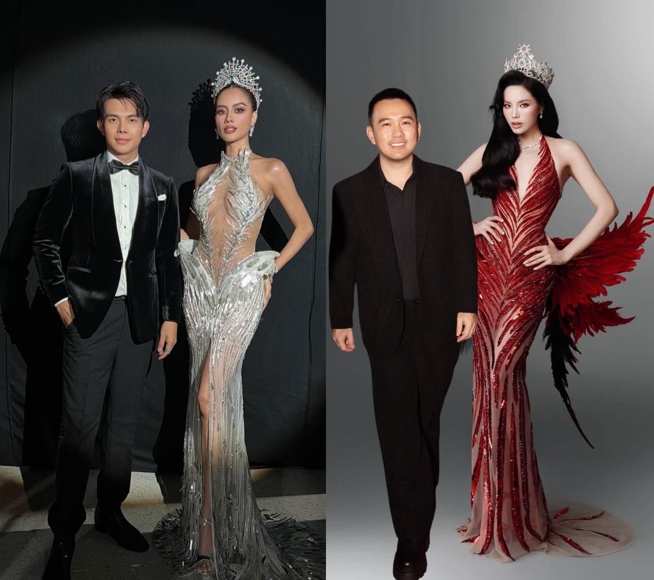 NTK Đỗ Long bị tố nhái NKT Lê Thanh Hoà chiếc váy final walk của 1 nàng Hậu: 