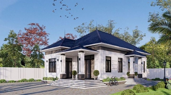 5 mẫu nhà mái Nhật 1 tầng 4 phòng ngủ được yêu thích- Ảnh 3. 5 mẫu nhà mái Nhật 1 tầng 4 phòng ngủ được yêu thích- Ảnh 3.