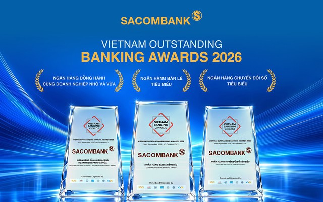 SACOMBANK “lập hat-trick” giải thưởng nhờ năng lực số và sự thấu hiểu khách hàng
