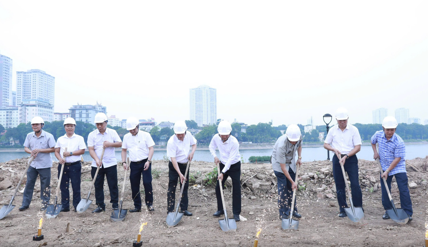 Hoàng Liệt khởi công dự án công viên, vườn hoa hơn quy mô 11ha, vốn hơn 146,8 tỷ đồng - Ảnh 2.